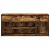 vidaXL Schuhbank Räuchereiche 102x30,5x45 cm Holzwerkstoff