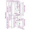 vidaXL Highboard mit Schubladen 2 pcs Artisan-Eiche Holzwerkstoff