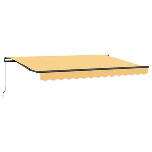 vidaXL Einziehbare Markise Sand 4 x 2 m Stoff