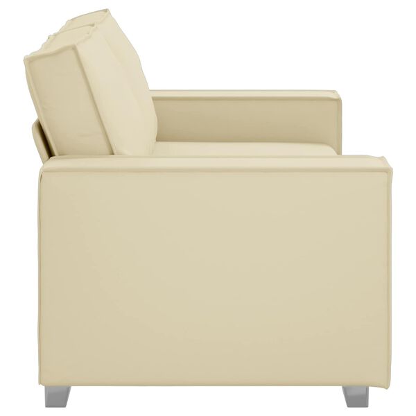 vidaXL Sofa Creme 180 x 80 x 84 cm Stoff