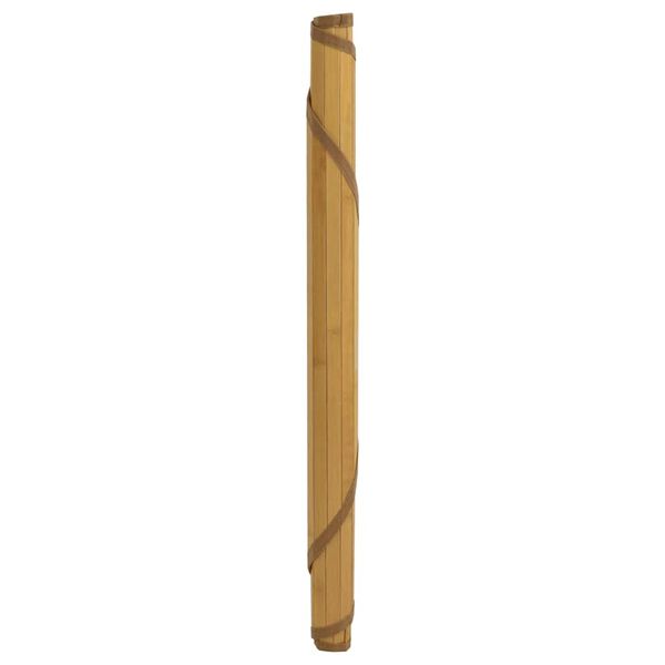 vidaXL Teppich Rund Natur 100 cm Bambus