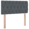 vidaXL Bett mit Stauraum und LED mit LED Dunkelgrau 100 x 200 cm Samt