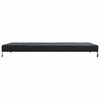 vidaXL Tischdecken Uni Schwarz 102 x 202 x 15 cm Stoff