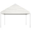 vidaXL Pavillon mit Dach Weiß 17,84x4,08x3,22 m Polyethylen