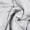 vidaXL Ganzjahresbettdecke Silber 200 x 135 cm Satin und Mikrofaser