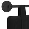 vidaXL H&auml;ngevorderseite Wandmontiert Schwarz 110 x 55 x 5 cm Samt
