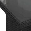 vidaXL Garten-Sofa-Set mit Speicher 10 pcs Schwarz Poly Rattan