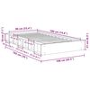 vidaXL Massivholzbett ohne Matratze 90x190 cm Eichenholz