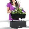 LECHUZA Pflanzgef&auml;&szlig; BALCONERA Cottage 50 ALL-IN-ONE Granitgrau
