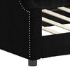 vidaXL Tagesbett Schwarz 100x200 cm Stoff
