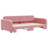 vidaXL Tagesbett Ausziehbar Rosa 100x200 cm Samt