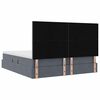 vidaXL Aufbewahrungsbett mit Matratze Dunkelgrau 200 x 200 cm Samt