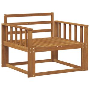 vidaXL Outdoor Mittelsofa Massivholz Akazie Natur