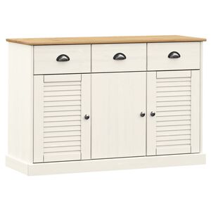 vidaXL Sideboard mit Schubladen VIGO 113x40x75 cm Massivholz Kiefer