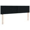 vidaXL Ottoman-Bett mit Matratze Schwarz 140x200 cm Stoff