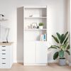 vidaXL Highboard Weiß 70x35x180 cm Holzwerkstoff