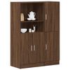 vidaXL 2-tlg. K&uuml;chenschrank-Set Braun Eichen-Optik Holzwerkstoff