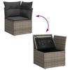 vidaXL Garten-Sofa-Set 8 pcs Grau 55 x 62 x 69 cm Poly Rattan