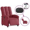 vidaXL Massagesessel Elektrisch Weinrot Stoff