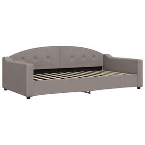 vidaXL Tagesbett Taupe 100x200 cm Stoff