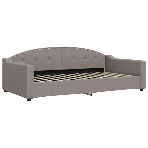 vidaXL Tagesbett Taupe 100x200 cm Stoff
