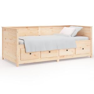 vidaXL Tagesbett ohne Matratze 75x190 cm Massivholz Kiefer