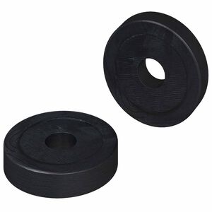 vidaXL geeignet f&uuml;r Flachscheiben 2 stk. Schwarz &empty;15 x 3 mm
