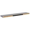 vidaXL Schwebende Wandregale 4 Stk. Grau 120x23,5x3,8 cm MDF