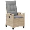 vidaXL Gartenstuhl 2 pcs Beige und Hellgrau 56 x 60 x 112 cm