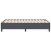 vidaXL Plattformbettgestell Dunkelgrau 120 x 190 cm Stoff