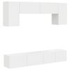 vidaXL TV-Schrankset Wandmontiert 4 pcs Wei&szlig; Holzwerkstoff