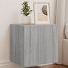 vidaXL TV-Wandschr&auml;nke mit LED-Leuchten 2Stk. Grau Sonoma 40,5x35x40cm