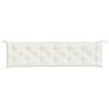 vidaXL Gartenbank-Auflagen 2 Stk. Melange Creme 200x50x7 cm Stoff