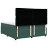 vidaXL Boxspringbett mit Matratze Dunkelgr&uuml;n 180x200 cm Samt