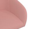 vidaXL Esszimmerst&uuml;hle 2 Stk. Drehbar Rosa Samt