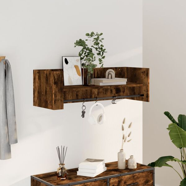 vidaXL Wandregal R&auml;uchereiche 100x35x30,5 cm Holzwerkstoff