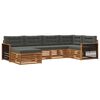 vidaXL Outdoor-Sofagarnitur 6 stk. Natur und Anthrazit