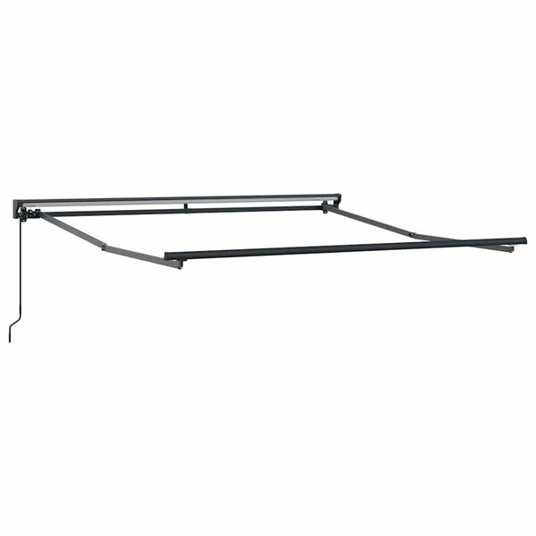 vidaXL Einziehbare Markise Wei&szlig; 350 x 250 cm Polyester und Metall