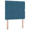 vidaXL Aufbewahrungsbett mit Matratze Dunkelblau 90 x 190 cm Samt
