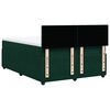 vidaXL Boxspringbett mit Matratze Dunkelgr&uuml;n 140x200 cm Samt