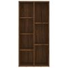 vidaXL B&uuml;cherschrank Braun Eichen-Optik 50x25x106 cm