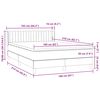 vidaXL Boxspringbett mit Matratze Dunkelgr&uuml;n 160x210 cm Samt