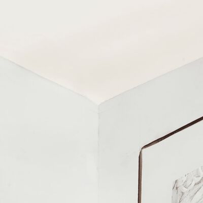 vidaXL Sideboard Weiß 55x30x90 cm Massivholz Akazie