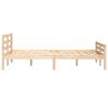 vidaXL Massivholzbett 135x190 cm