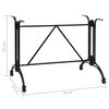 vidaXL Bistrotisch-Gestell Schwarz 93x60x72 cm Aluminiumguss