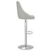 vidaXL Barhocker 2 Stk. Hellgrau Stoff