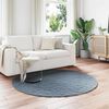 vidaXL Kunstfell Hasen Teppich Olite Anthrazit &Oslash; 200 cm Polyester