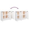 vidaXL Sideboard Wei&szlig; 90,5x30x70 cm Holzwerkstoff