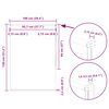 vidaXL Verdunkelungsrollo Grau 100x130 cm Stoffbreite 95,7cm Polyester