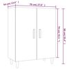 vidaXL Sideboard Wei&szlig; 70x34x90 cm Holzwerkstoff